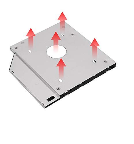 Padarsey Universal 9.5mm SATA to SATA 2nd SSD HDD Hard Drive Caddy Adapter Tray Enclosures for DELL HP Lenovo ThinkPad ACER Gateway ASUS Sony Samsung MSI Laptop