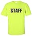 STAFF | Neon Two Sided Print - Event, Concert, Party, Festival Unisex T-shirt