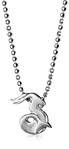 Alex Woo "Little Signs" Sterling Silver Sea Goat (Capricorn) Pendant Necklace, 16"