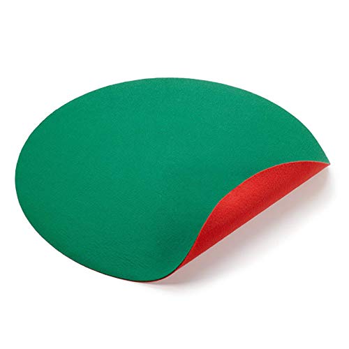 YEAHOME Reversible Christmas Tree Stand Mat for Floor Protection, 30 inches Waterproof Christmas Tree Mat Accessory The Thickest Tree mat Red and Green - Thumbnail 7