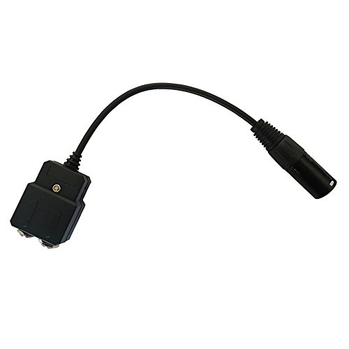 UFQ GA-AB aviation headset GA dual plugs to Airbus XLR 5 pin male adapter GA twin connectors to 5 pin male airbus XLR connector aviation headset adapter free with super high density sponge with O ring