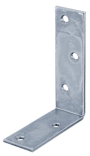 Alberts 823795 Balkenwinkel | schmal | galvanisch blau verzinkt | 75 x 100 x 30 mm | 50er Set
