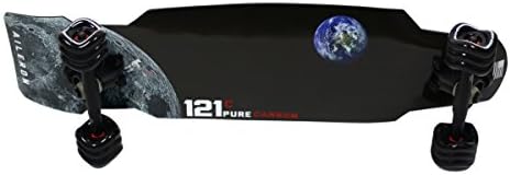 121C Aileron Carbon Fiber Skate Cruiser Board with Sharkwheels - Standard Flex (Space Inspired)