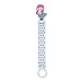 C.R. Gibson Mermaid and Hearts Pacifier Clip for Babies, 2pc, 8.5'' L x 1'' W