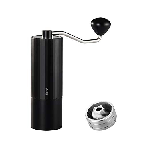 HERO Manuelle Kaffeemühle, Multi-Mahlgrad für French Press Chemex Moka Pot Hand Drip Pour Over Aeropress, Rostfreier…