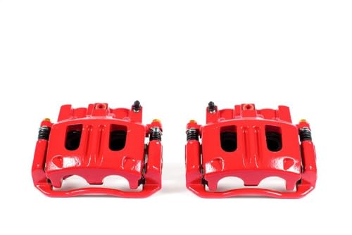 Power Stop Front S4848 Pair of High-Temp Red Powder
