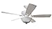 Hyperikon Indoor Ceiling Fan with Remote Control, 42-inch Light Wood White Ceiling Fan - White Fixture with Five Maple Blades and Frosted Dome Light - Bulb Not Included