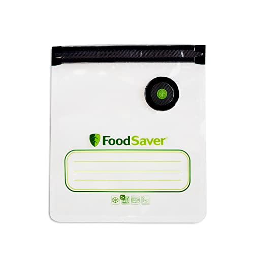 FoodSaver® Wiederverwendbare Vakuumierbeutel mit Reißverschluss, für die Verwendung mit FoodSaver Handvakuumversiegelungen, 10 l