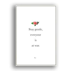 Framed Canvas Wall Art for Living Room, Bedroom Simple Words Canvas Prints for Modern Home Decoration Ready to Hang - 16"x24" inches