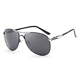 HDCRAFTER Men's Polarized Aviator Sunglasses