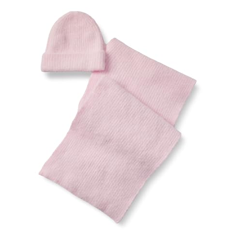 Amazon Essentials (La elección de Demi) Juego de Bufanda y Gorro de Mohair Sintético Unisex adulto, Lila Pastel, Talla única