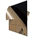MIFFLIN Cast Plexiglass Sheet (Opaque Black, 1 Piece, 12x12 Inch, 0.118
