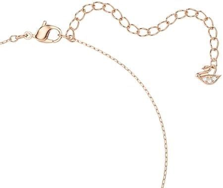Collana Infinity, Cuore, Bianca, Mix Finiture