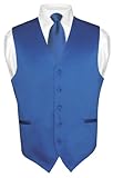 Men’s Dress Vest NeckTie ROYAL BLUE Neck Tie Set for Suit or Tuxedo XL, Online Clothing Store