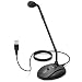 Computer Microphone,Fifine Desktop Gooseneck Microphone,Mute Button with LED Indicator,USB Microphone for Windows and Mac Ideal for Gaming Streaming YouTube Podcast-K052