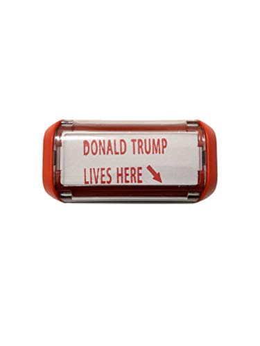 Donald Trump's House Stamp Self Inking Rubber Stamp with Red Ink and Arrow