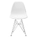 Poly and Bark Modern Mid-Century Dining Padget Side Chair for Dining room, Living room, Kitchen and Patio, White