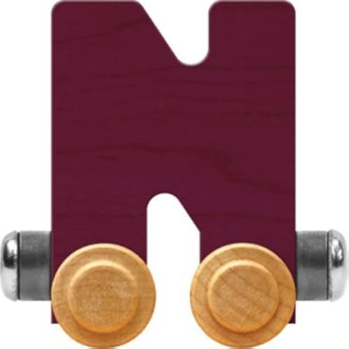 Maple Landmark NameTrains Bright Letter Car N - Made in USA (Purple)