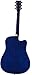 Jameson Guitars Full Size Thinline Acoustic Electric Guitar with Free Gig Bag Case & Picks Blue Left Handed