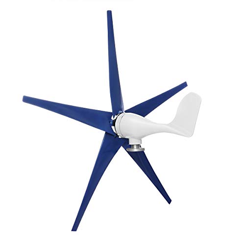 ZUINIUBI 1200W Wind Turbine Generator 12V/24V 3/5 Blades with Charge Controller Wind Generator Kit