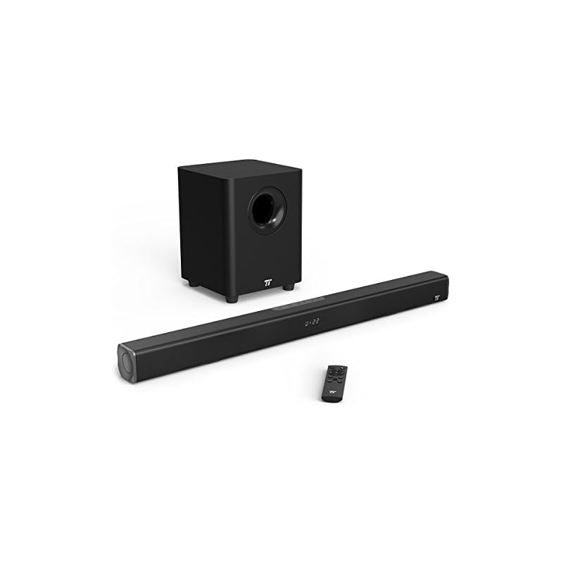Vinoil Sound Bars TV, Wired Wireless Soundbar Bluetooth Connection 110W