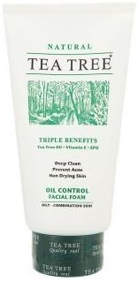 tea tree oil control facial foam