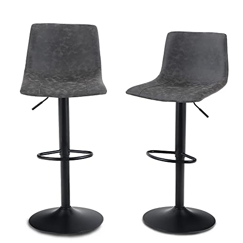 MAISON ARTS Swivel Bar Stools Set of 2 for Kitchen Counter Adjustable