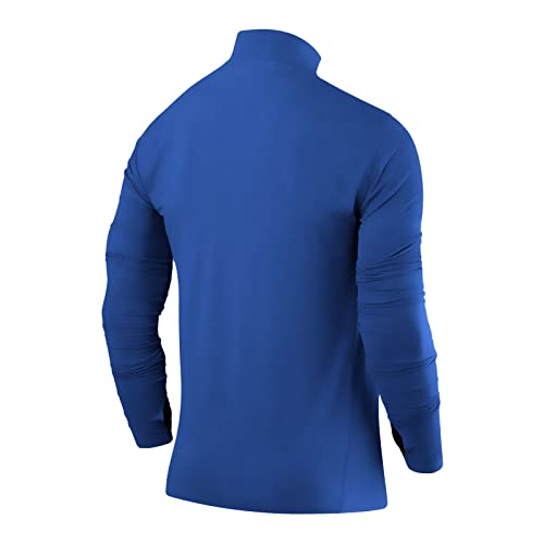 TCA Men's Long Sleeve Sports T-Shirt - Fusion Pro Quickdry Half Zip Quick Dry Sports Shirt for Men