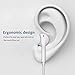 2-Pack Premium Earphones/Earbuds/Headphones with Stereo Mic&Remote Control for iPhone iPad iPod Samsung Galaxy and More Android Smartphones Compatible with 3.5 mm Headphone Whitethumb 3