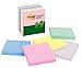 Post-it Greener Notes, 3x3 in, 6 Pads, America's #1 Favorite Sticky Notes, Helsinki Collection, Pastel Colors (Pink, Blue, Mint, Yellow), Clean Removal, 100% Recycled Material (5416-RP-AP)