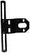Grote 43022 Black Universal Steel Offset License Plate Bracket