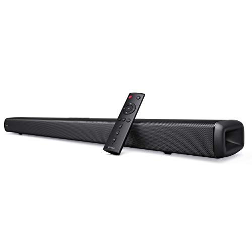 Bluetooth Soundbar for TV, Vinoil 2.1 Channel 35 Inch TV Sound bar with Built-in Subwoofer, 105 dB, 3D Surround Sound, Strong Bass, Remote, Optical AUX Coaxial Cable Included