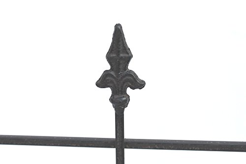 Steckzaun Perugia 20689 Rankhilfe Rankgitter aus Metall B-75cm Kletterhilfe Zaun – Bild 6