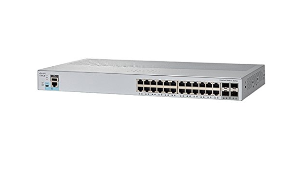 Amazon Com Cisco Catalyst 2960l 24ts Ll Network Switch 24 Gigabit Ethernet Ports 4 1g Sfp Uplink Ports Fanless Operation Enhanced Limited Ws 2960l 24ts Ll Computers Accessories