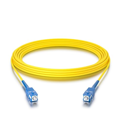 10Gtek OS2 Simplex SC to SC Fiber Patch Cable 10m, 9/125 Singlemode LSZH