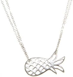 Dainty and Cute Pineapple Minimalist Necklace - Amber Handmade Jewelry for Women