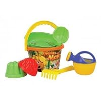 Studio 100 Animation Sand Set Bee Maya Bucket, Bucket, Shovel, rake, (3.93 x 4.3 inches) Sieve, Watering can, 2 molds Toys Gift Girls Boys Summer Size: 10 x 11 cm (3.93 x 4.3 inches)