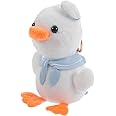BWESOO White Keychain Cute Duck 3D Chains Keyring Keychain Pendant Plush Keychains Kawaii Keychain Keychains Portable Stuffed Duck Plush Key Backpack Pendant Automobile Keychains Decoration