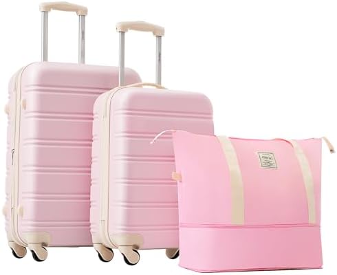 Amazon.com: Merax Luggage Sets 2 Piece Expandable Hardside Luggage