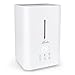 Mooka Ultrasonic Cool Mist Humidifier - 4L Large Capacity, Top Fill Water, Humidity Sensor, Timer, Whisper-quiet Operation with Adjustable Mist Mode for Home, Office, Bedroom, Baby room, White - Grey