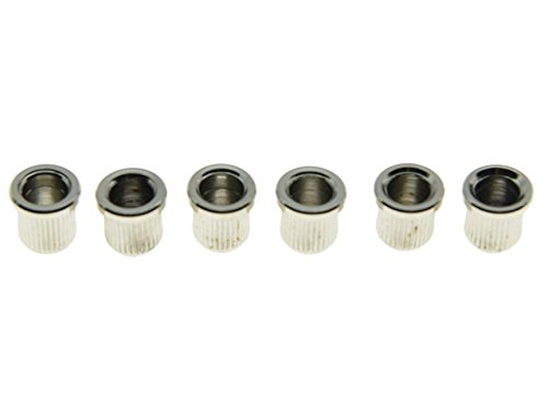 Dopro Set of 6 Nickel Guitar String Through Body 5/16" String Ferrules for American Standard Telecaster