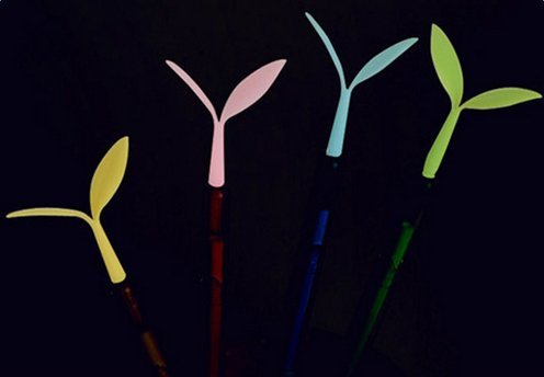 Hosaire Colorful Fluorescence Bean Sprouts 0.5mm Gel Ink Fine Point Pen,Medium Roller Ball Pens Tip Liquid Gel Pen,Students Office Stationary Supplies,12 PCS