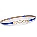 Nanxson Women's Leather Belt Thin Hook Waist Belt Skinny Belt for Jeans Dress PDW0002