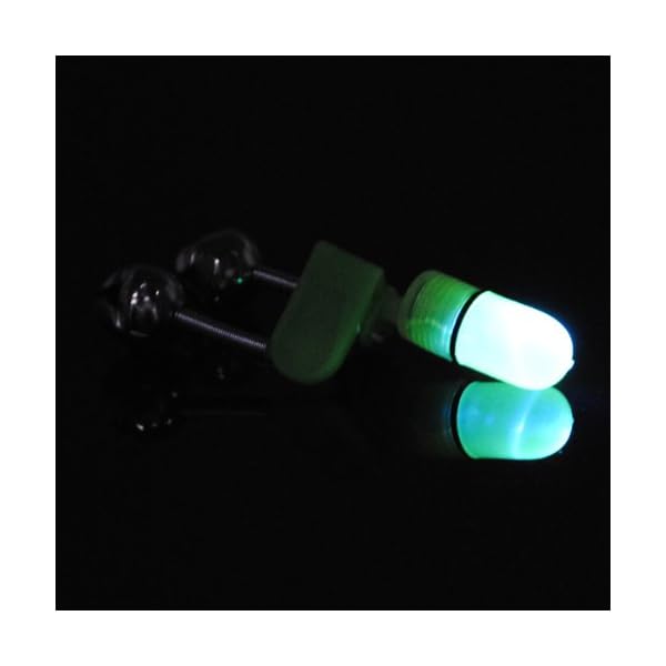New-Brand-Fishing-Rod-Tip-LED-Light-Clip-Twin-Bells-Bite-Alarm-by-ShrimLure