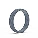 Enso Rings Women’s Infinity Silicone Wedding Ring – Hypoallergenic Wedding Band for Ladies – Comfortable Band for Active Lifestyle – 4.5mm Wide, 1.5mm Thick (Slate, 6)