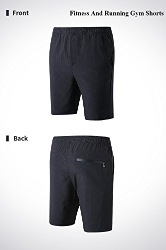 image for LTIFONE Mens Shorts Gym Training Bodybuilding Exercise Shorts Lightwei