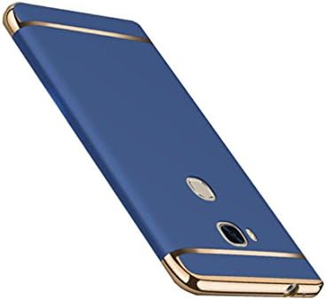 Mpei Huawei Honor 5X Case Matte Coated Surface with Electroplate Frame Hard Cover for Honor 5X (Huawei Honor 5X, Blue)