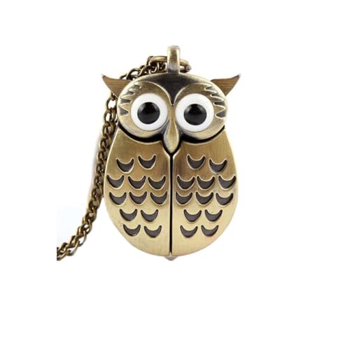 AKOAK 1 Pack Vintage Owl Pocket Watch