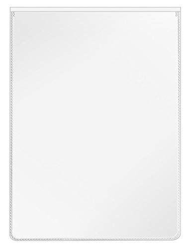VELOFLEX 3107500 Protective ID Card Sleeves 120 x 159 mm Polypropylene Film with Tear-Proof Indelible Pack of 20
