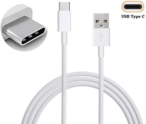 Just Accessories® Replacement 2M White USB Type C Cable Compatible For Huawei P20 Pro and P20 USB-C Sync Charger Charging Power Cable Lead